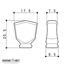 Carregar imagem no visualizador da galeria, NEW Gotoh SE700-SLB OPEN-GEAR Tuning Keystone Keys Tulip 3x3 Tuners - NICKEL