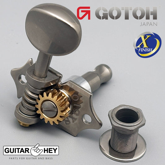 NEW GOTOH SXN510-05M Premium Guitar Tuners Set 15:1 Ratio 3x3 ANTIQUE X-NICKEL