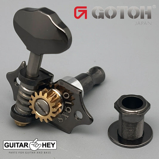 NEW GOTOH SXN510-06M Premium Acoustic Guitar Tuners Set 15:1 Ratio 3x3 - COSMO