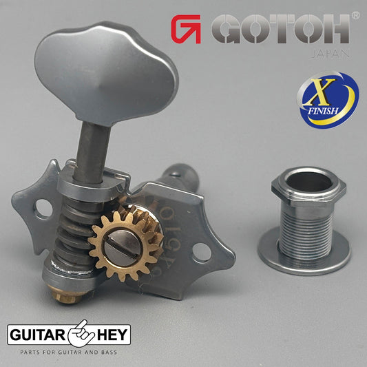 NEW GOTOH SXN510-06M Premium Guitar Tuners Set 15:1 Ratio 3x3 ANTIQUE X-CHROME