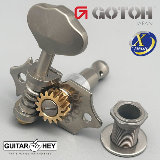 NEW GOTOH SXN510-06M Premium Guitar Tuners Set 15:1 Ratio 3x3 ANTIQUE X-NICKEL