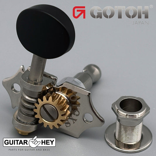 NEW GOTOH SXN510-B5 Premium Acoustic Guitar Tuners Set 15:1 Ratio 3x3 - NICKEL