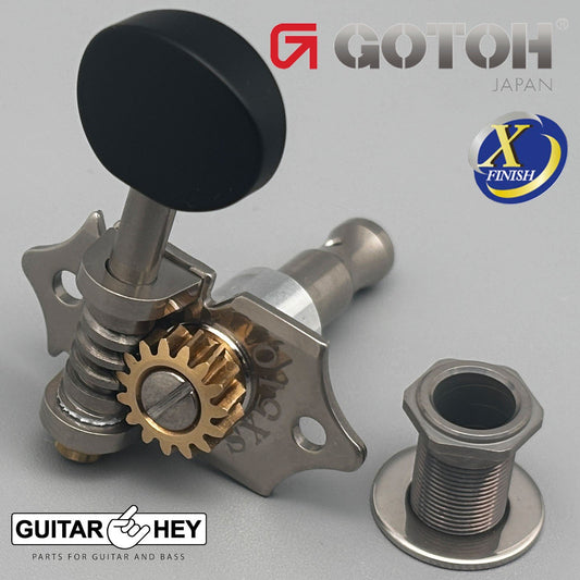 NEW GOTOH SXN510-B5 Premium Guitar Tuners Set 15:1 Ratio 3x3 ANTIQUE X-NICKEL