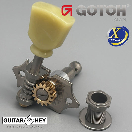 NEW GOTOH SXN510-SL Premium Guitar Tuners Set 15:1 Ratio 3x3 ANTIQUE X-NICKEL