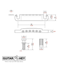 Load image into Gallery viewer, NEW Tonepros LPM04 Standard Tunematic Bridge and Tailpiece Set - CHROME