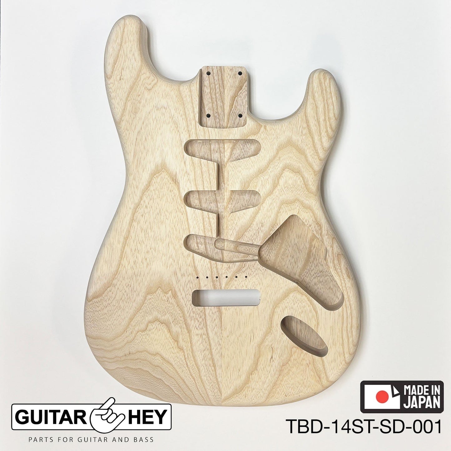 NEW Hosco JAPAN Unfinished, Sanded Strat® 62's Style Body Swamp Ash 2-piece #001