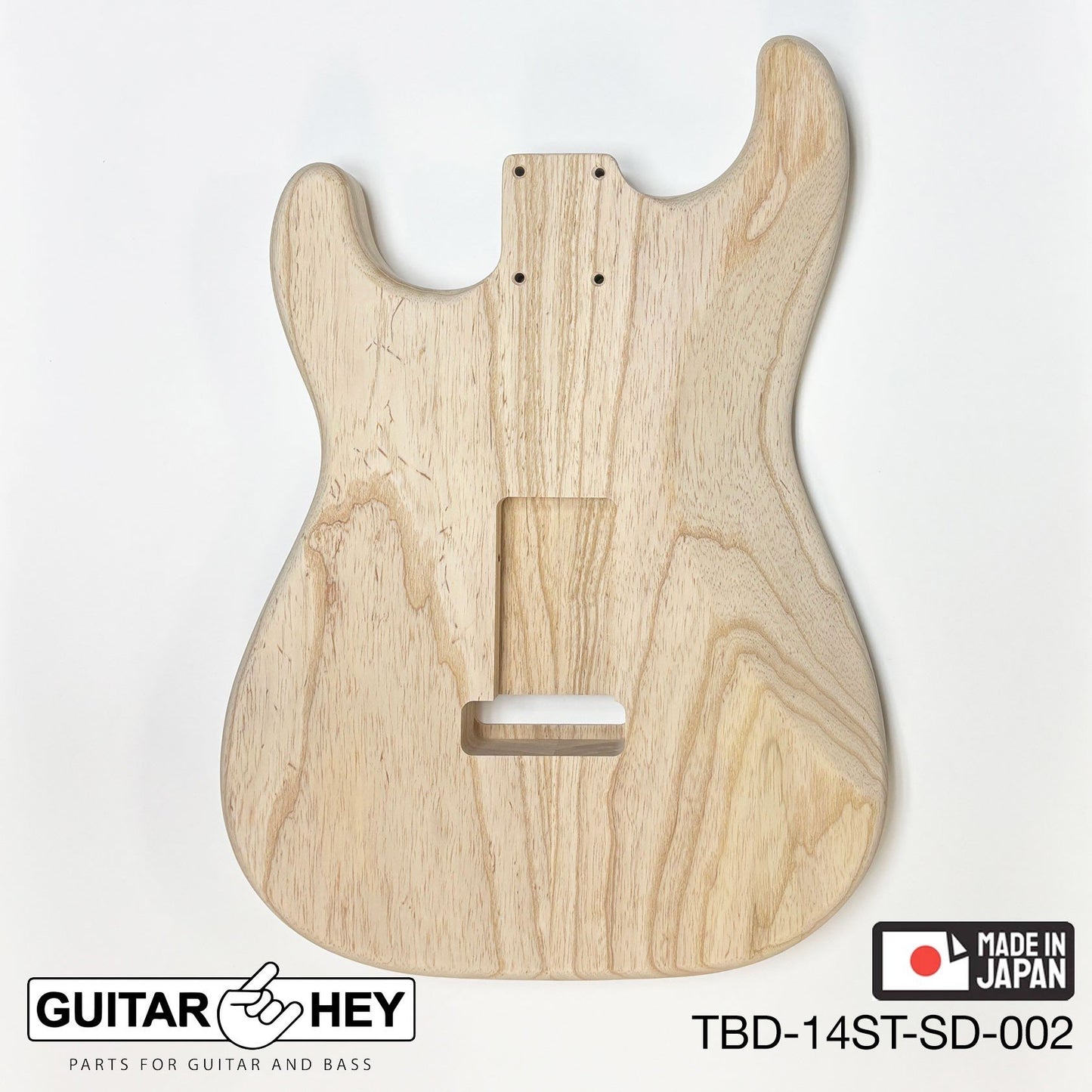 NEW Hosco JAPAN Unfinished, Sanded Strat® 62's Style Body Swamp Ash 2-piece #002