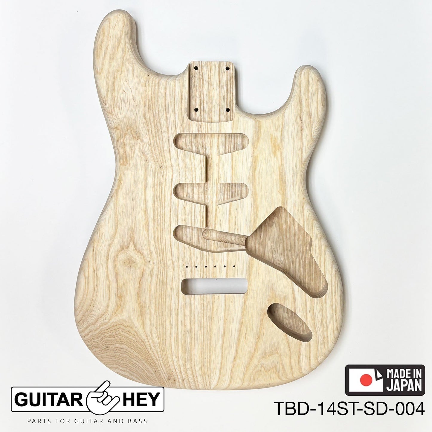 NEW Hosco JAPAN Unfinished, Sanded Strat® 62's Style Body Swamp Ash 2-piece #004
