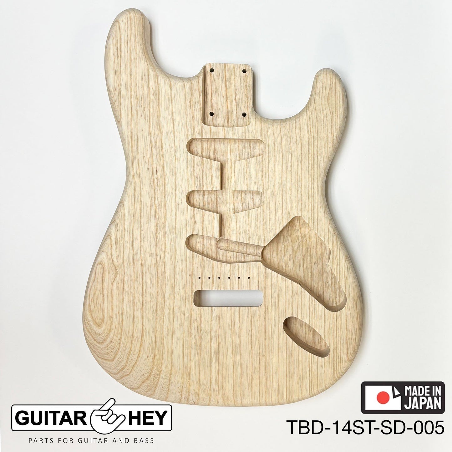 NEW Hosco JAPAN Unfinished, Sanded Strat® 62's Style Body Swamp Ash 2-piece 2405