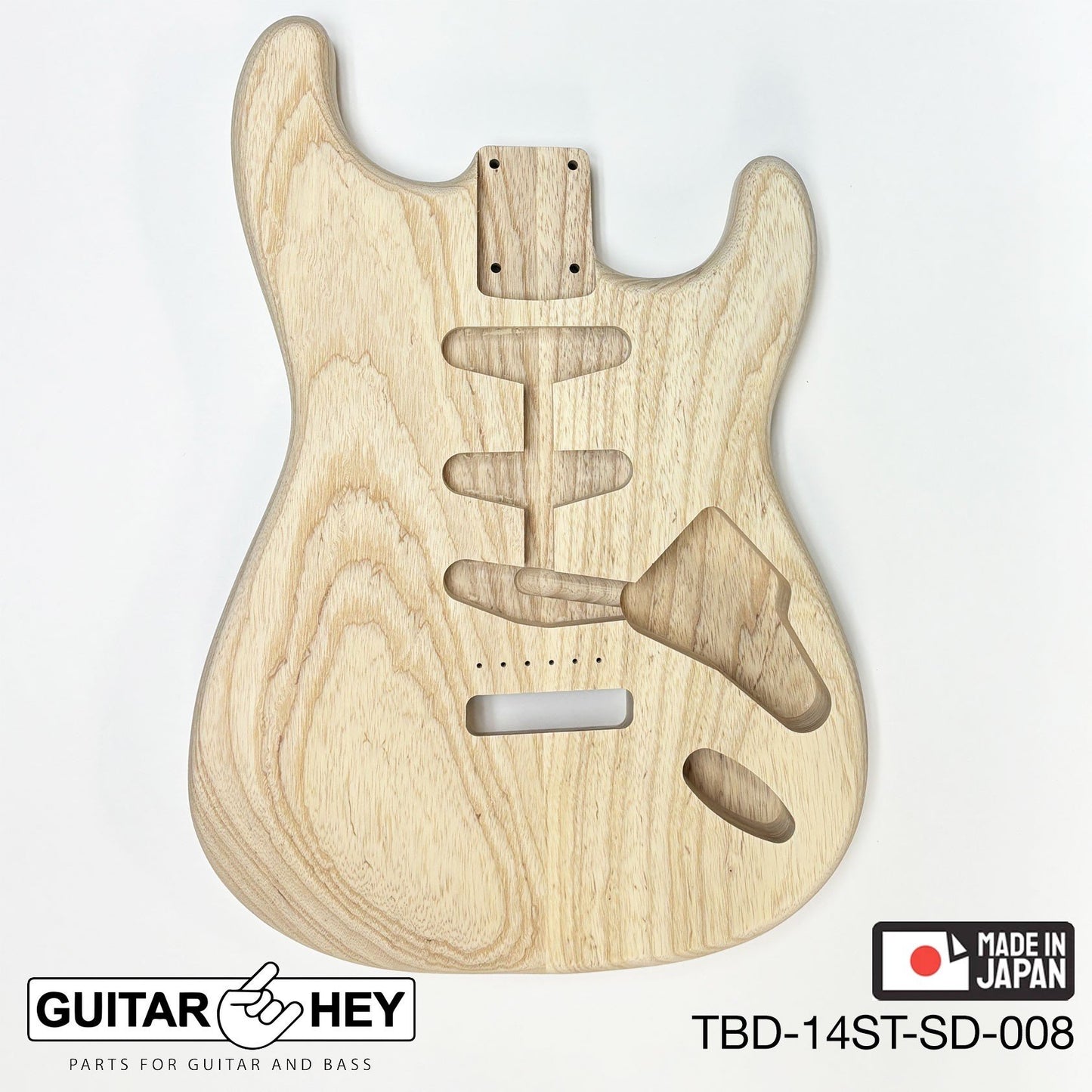 NEW Hosco JAPAN Unfinished, Sanded Strat® 62's Style Body Swamp Ash 2-piece #008