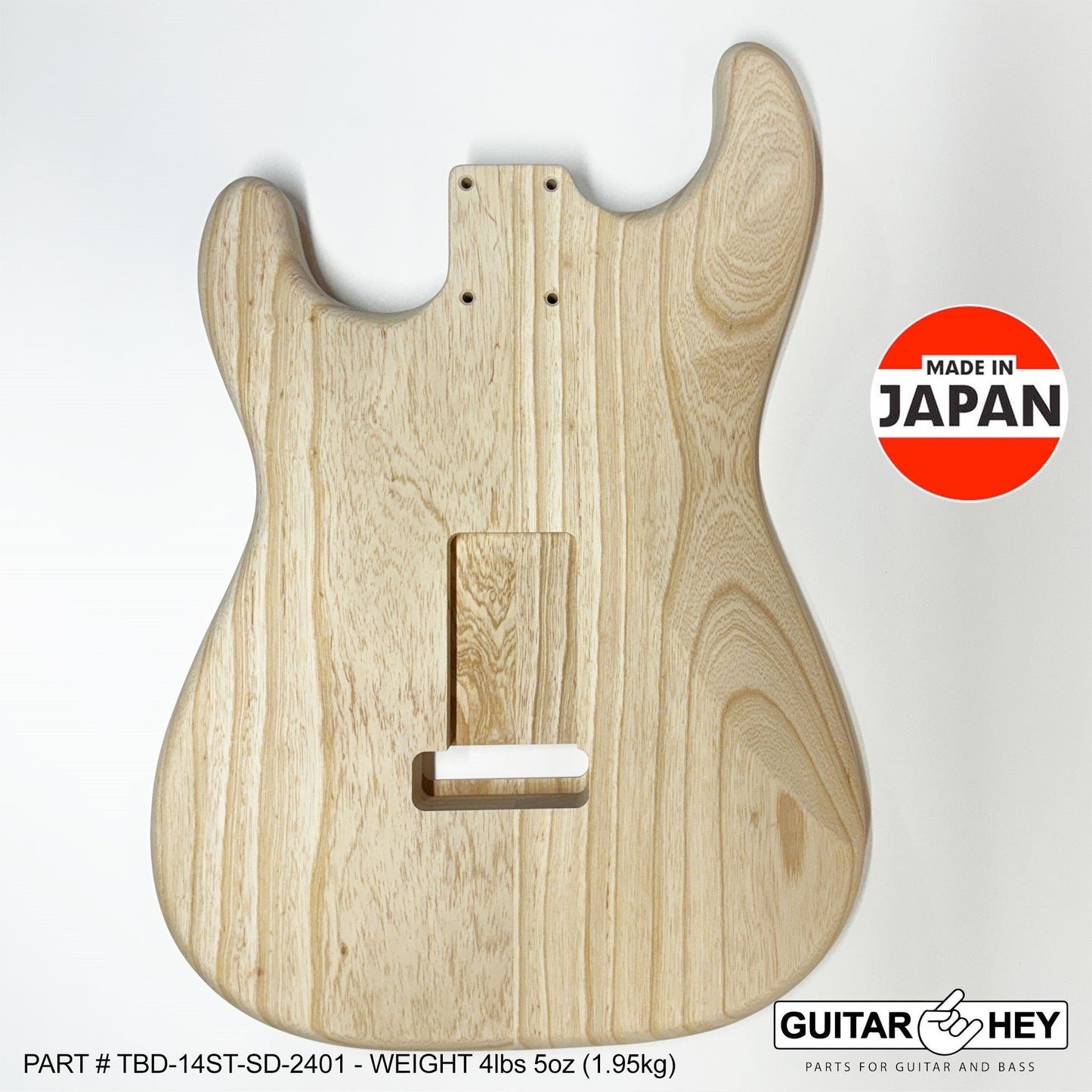 NEW Hosco JAPAN Unfinished, Sanded Strat® 62's Style Body Swamp Ash 2-piece