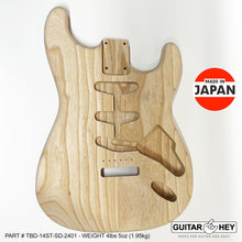 Load image into Gallery viewer, NEW Hosco JAPAN Unfinished, Sanded Strat® 62&#39;s Style Body Swamp Ash 2-piece