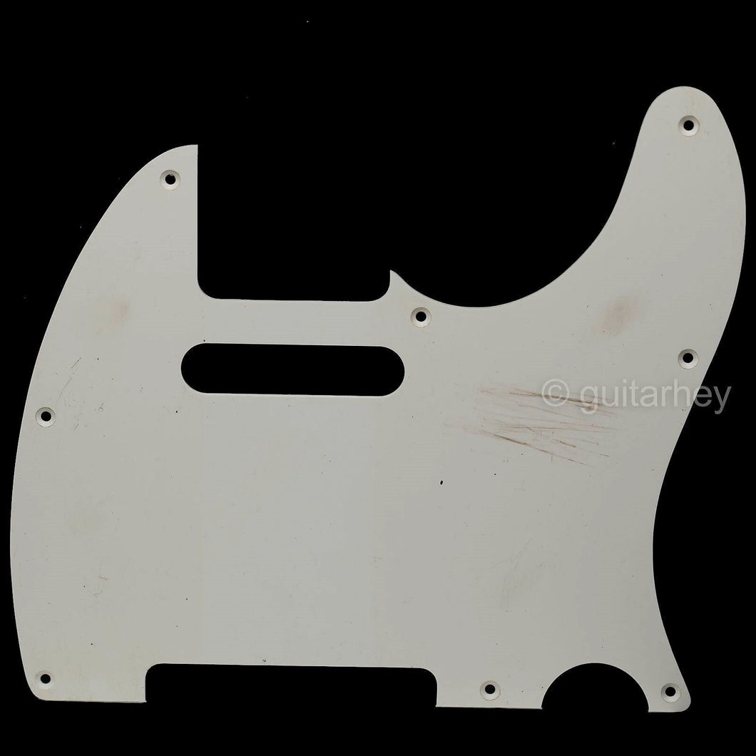 RELIC Non-Beveled 8-Hole 1-Ply Pickguard for Fender Telecaster Tele AGED WHITE