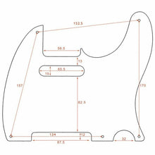 Carregar imagem no visualizador da galeria, NEW BAKELITE Non-Beveled 5-Hole 1-Ply Pickguard for Fender Telecaster Tele BLACK