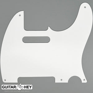 NEW Non-Beveled 1-Ply 5 Holes Pickguard For Fender Telecaster/Tele .080" - WHITE