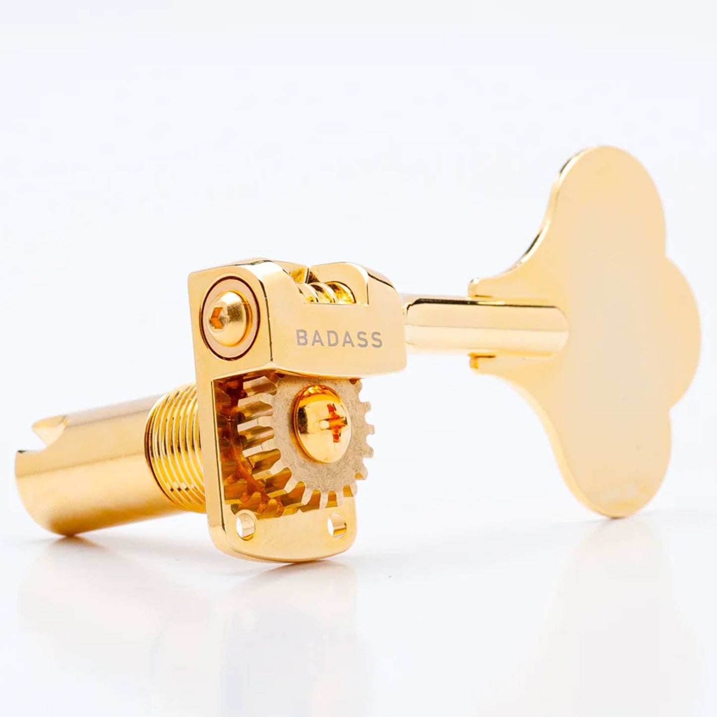 NEW Leo Quan Badass 4-in-line OGT Mini Bass Keys Open-Gear Bass Tuners - GOLD