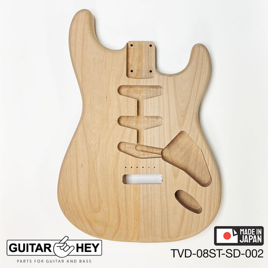 NEW Hosco JAPAN Unfinished Strat® 50's Style Body Alder 2-piece SANDED #002