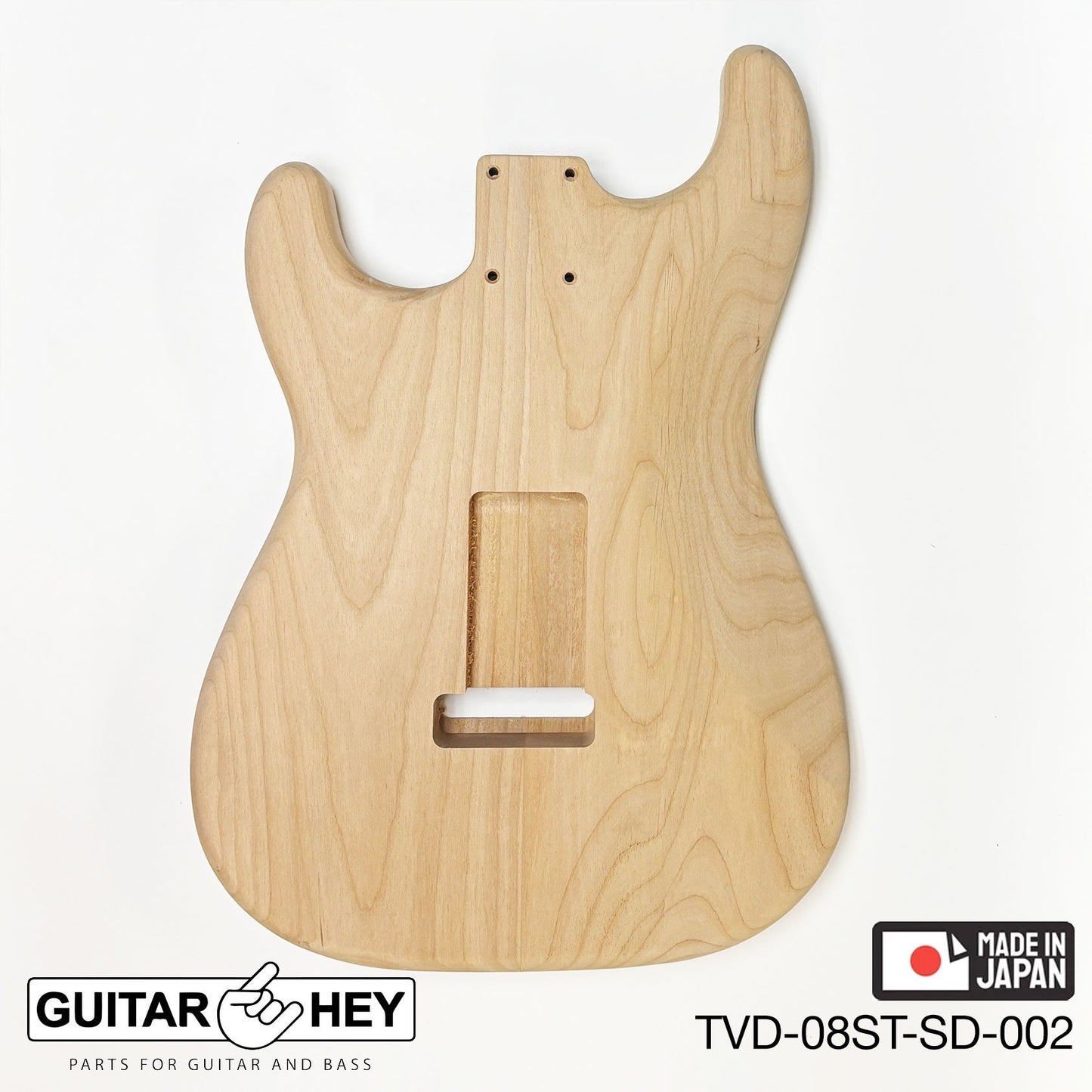 NEW Hosco JAPAN Unfinished Strat® 50's Style Body Alder 2-piece SANDED #002