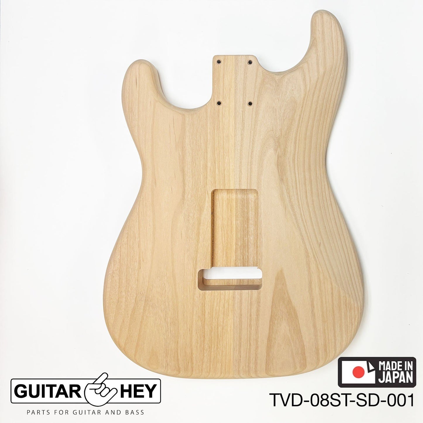 NEW Hosco JAPAN Unfinished Strat® 50's Style Body Alder 2-piece SANDED, 2402