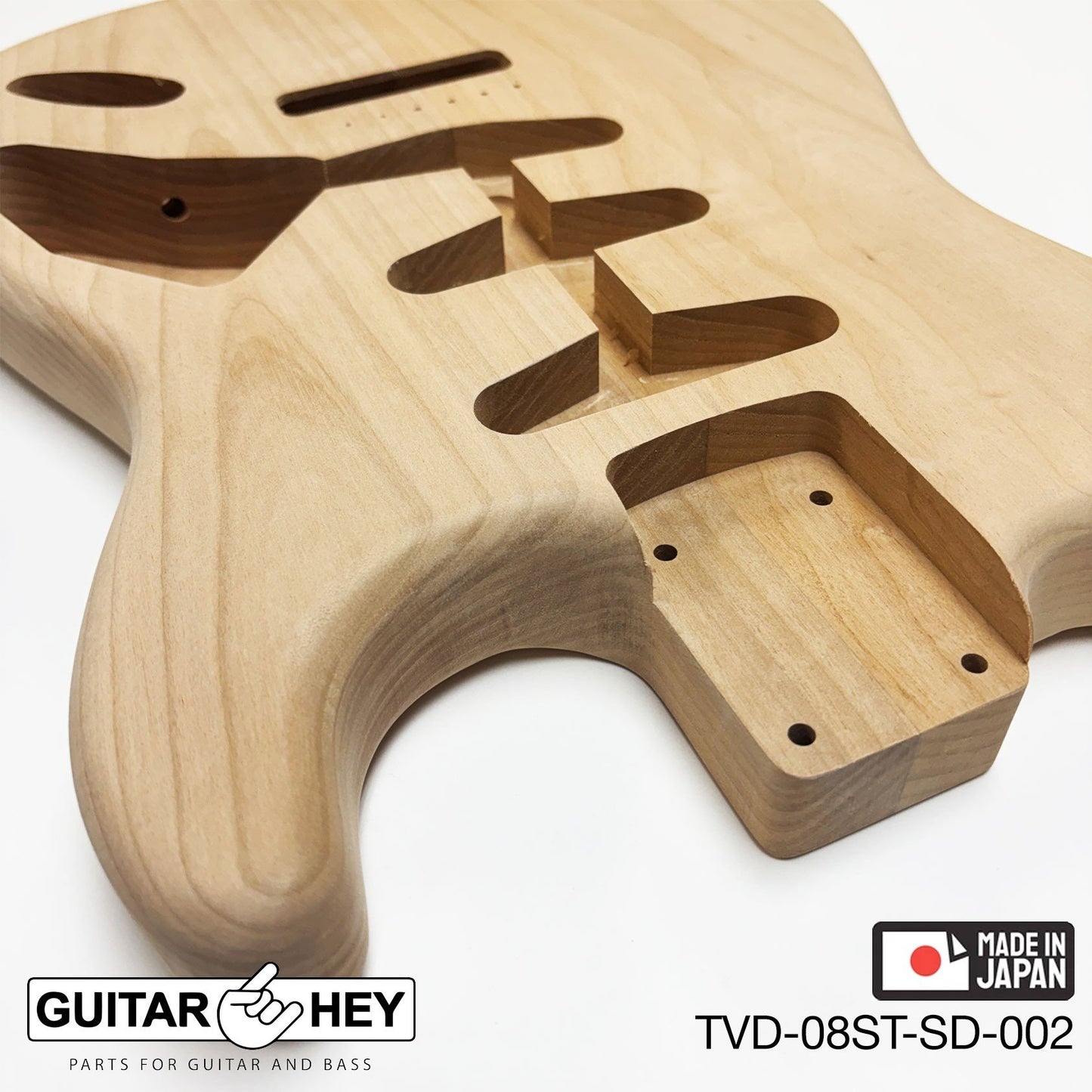 NEW Hosco JAPAN Unfinished Strat® 50's Style Body Alder 2-piece SANDED #002