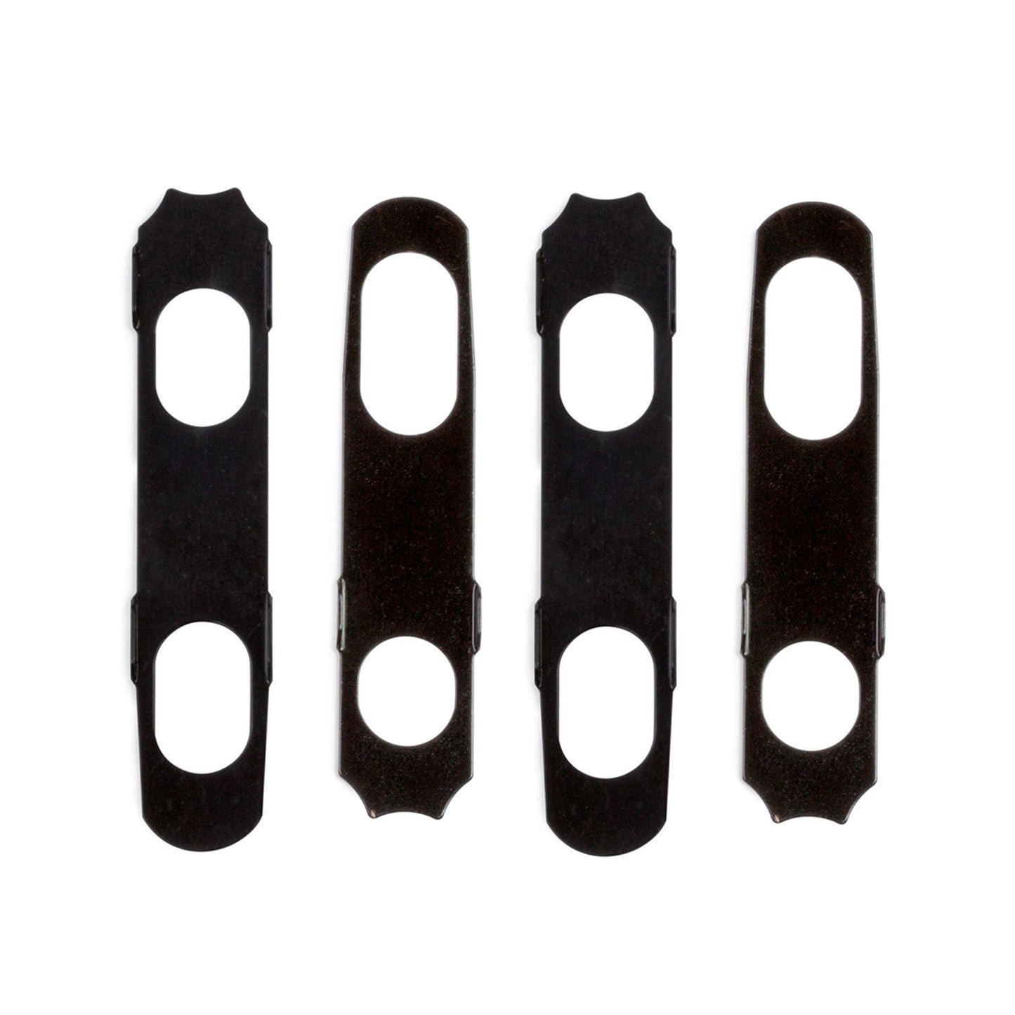 NEW Hipshot Locking M6 Schaller Mini Style Keys AMBER Buttons Set 3x3 - BLACK