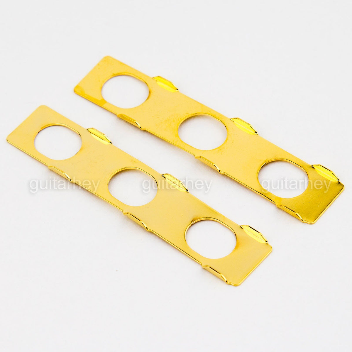 NEW Hipshot 6 in Line Grip-Locking STAGGERED Tuners Set Open-Gear w/ UMP - GOLD