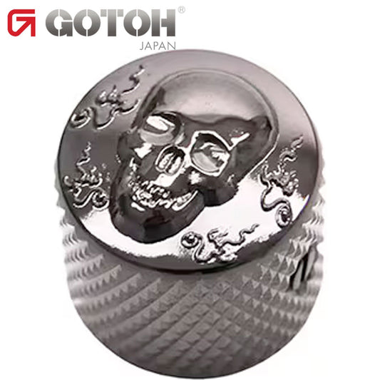 NEW Gotoh VK-Art-02 Skull - Luxury Art Collection Control Knob METAL COSMO BLACK
