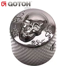 Load image into Gallery viewer, NEW Gotoh VK-Art-02 Skull - Luxury Art Collection Control Knob METAL COSMO BLACK