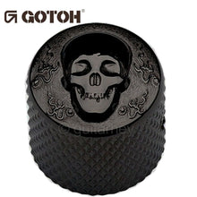 Load image into Gallery viewer, NEW (1) Gotoh Skull VK-Art-02 - Luxury Art Collection Control Knob METAL - BLACK