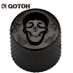NEW (1) Gotoh Skull VK-Art-02 - Luxury Art Collection Control Knob METAL - BLACK