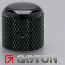 Carregar imagem no visualizador da galeria, NEW (1) Gotoh VK1-18 - Control Knob DOME - Bass, Guitar, 6mm ID - METAL - BLACK