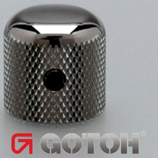 NEW (1) Gotoh VK1-18 - Control Knob - DOME - Bass, Guitar - METAL - COSMO BLACK