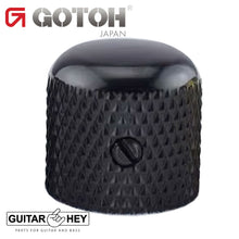 Load image into Gallery viewer, NEW (1) Gotoh VK1-19 - Control Knob - DOME - Bass Guitar 6mm hole METAL - BLACK