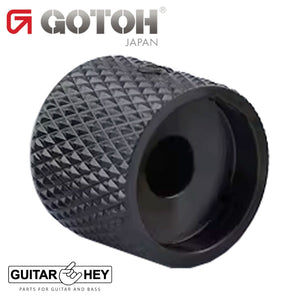 NEW (1) Gotoh VK1-19 - Control Knob - DOME - Bass Guitar 6mm hole METAL - BLACK