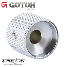 Load image into Gallery viewer, NEW (1) Gotoh VK1-19 - Control Knob - DOME - Bass Guitar 6mm hole METAL - CHROME