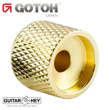 Load image into Gallery viewer, NEW (1) Gotoh VK1-19 - Control Knob - DOME - Bass, Guitar 6mm hole, METAL - GOLD