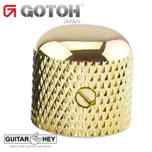 Load image into Gallery viewer, NEW (1) Gotoh VK1-19 - Control Knob - DOME - Bass, Guitar 6mm hole, METAL - GOLD