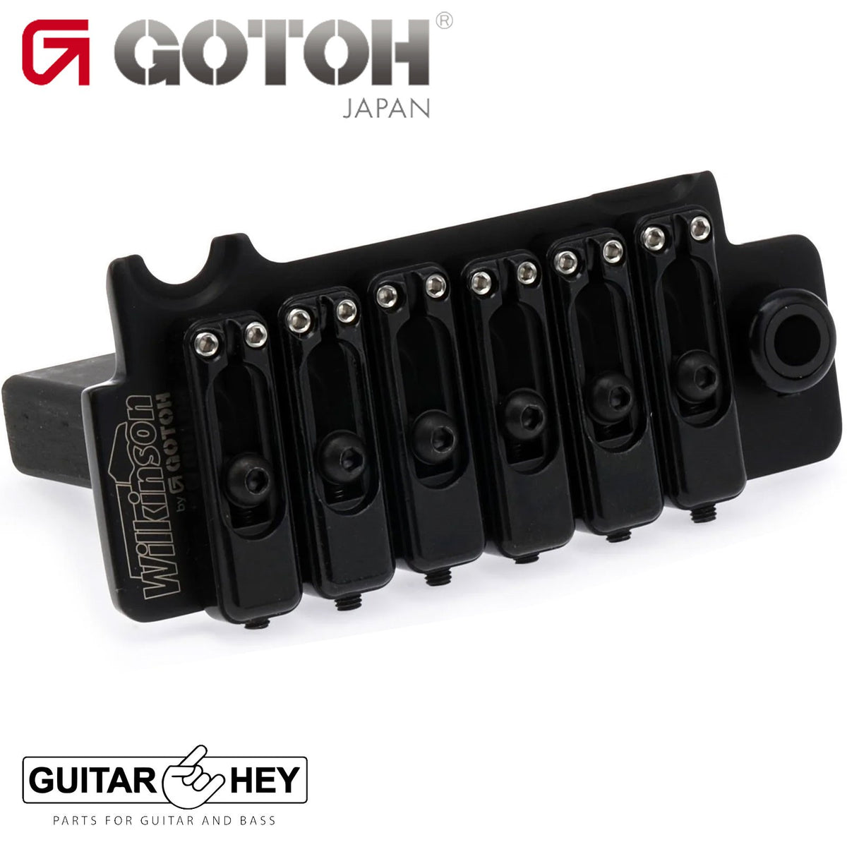 NEW Wilkinson Gotoh VS100N 2-Point non-locking Tremolo Bridge - HONED BLACK