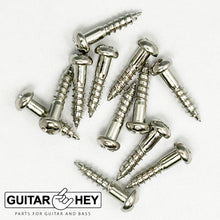 Load image into Gallery viewer, NEW (12) Gotoh Guitar Mounting Screws for SD91 Keys 12mm Long Round Head, NICKEL