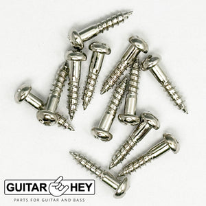 NEW (12) Gotoh Guitar Mounting Screws for SD91 Keys 12mm Long Round Head, NICKEL