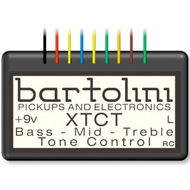 NEW Bartolini XTCT Tone Control Module Wide Range of Boost of bass, MR & treble
