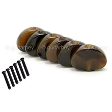 Load image into Gallery viewer, NEW (6) Tortoise Buttons for Grover Rotomatic Full Size Guitar Tuner Tuning Keys