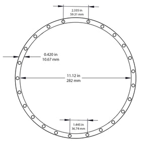 NEW Banjo Resonator Flange Plate & Tube - NICKEL