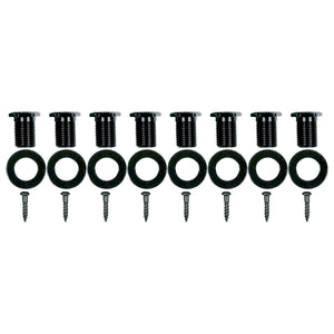 NEW Gotoh SG381-05 L4+R4 Guitar Tuners 8-String Set OVAL Buttons 4x4 - BLACK