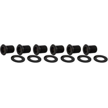 Load image into Gallery viewer, NEW Hipshot STAGGERED Tuners Fender® Directrofit™ LOCKING Amber Buttons - BLACK