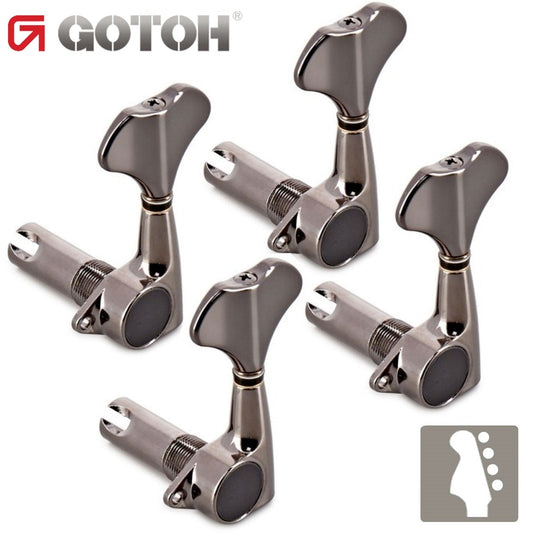 NEW Gotoh GB707 Bass Machine Heads 4-in-line Tuners TREBLE SIDE - COSMO BLACK
