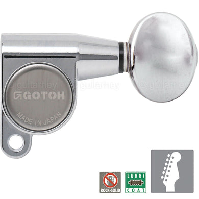 NEW Gotoh SG360-05 Mini Tuner 6 In-Line Schaller Style OVAL Tuning Keys - CHROME