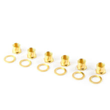 Load image into Gallery viewer, USA Sperzel EZ-MOUNT LOCKING TUNERS 3x3 Trim-Lock w/ PEARL Buttons - SATIN GOLD