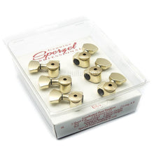 Load image into Gallery viewer, USA Sperzel EZ-MOUNT LOCKING TUNERS 3x3 Trim-Lock Gibson Les Paul - SATIN GOLD