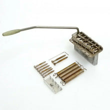Load image into Gallery viewer, NEW Q-Parts AGED COLLECTION Tremolo for &#39;57 Strat Steel Block, DISTRESSED NICKEL